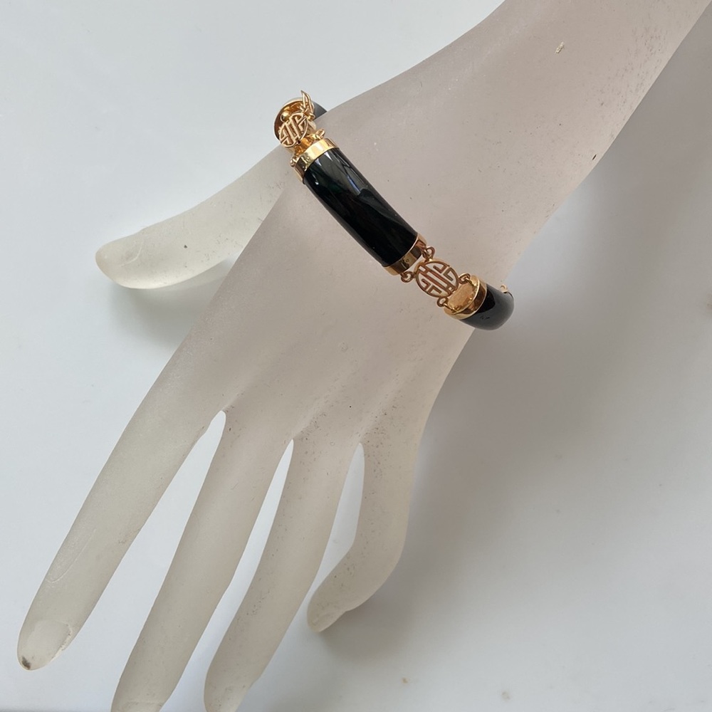 GUMP’s 14k & Black Onyx bracelet 7”
